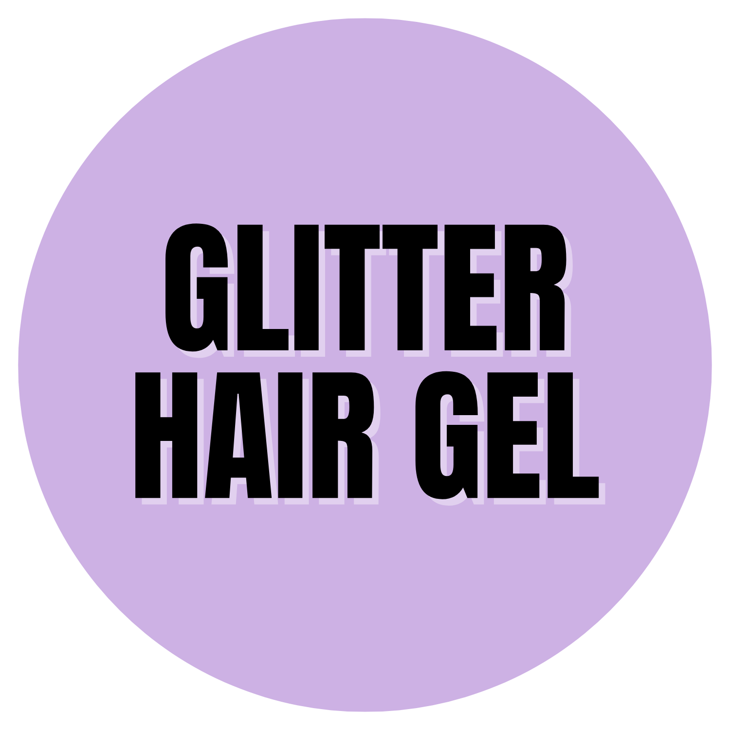 Glitter Hair Gel