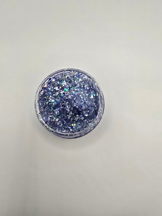 AquaSpark Blue Silver Holo Glitter Hair Gel