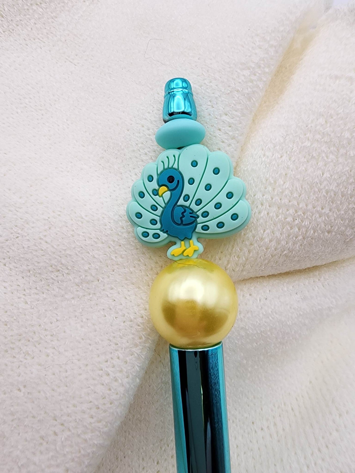 Peacock Beaded Pen