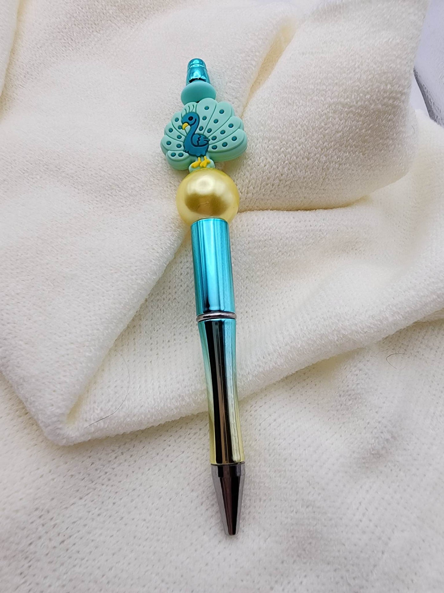 Peacock Beaded Pen