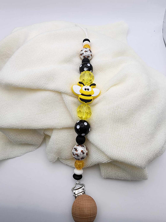 Bee Pacifier Clip