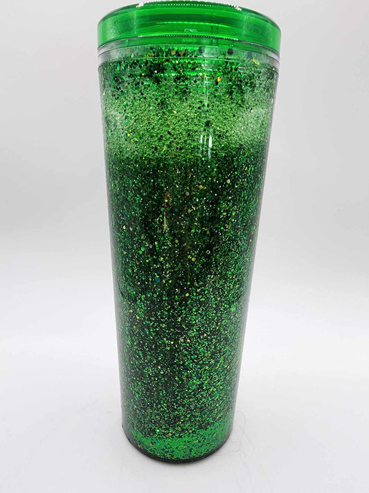 18-oz Green Acrylic Snowglobe