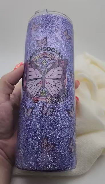 24 oz. Anti-social Butterfly Tumbler